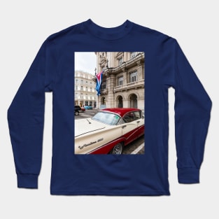 Ford Fairlane 500 In Havana Cuba Long Sleeve T-Shirt